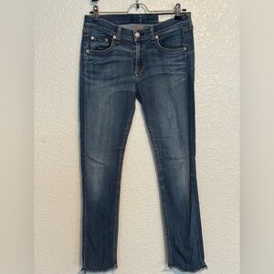 Rag & Bone Blue Skinny Denim Jeans - Women Size 29